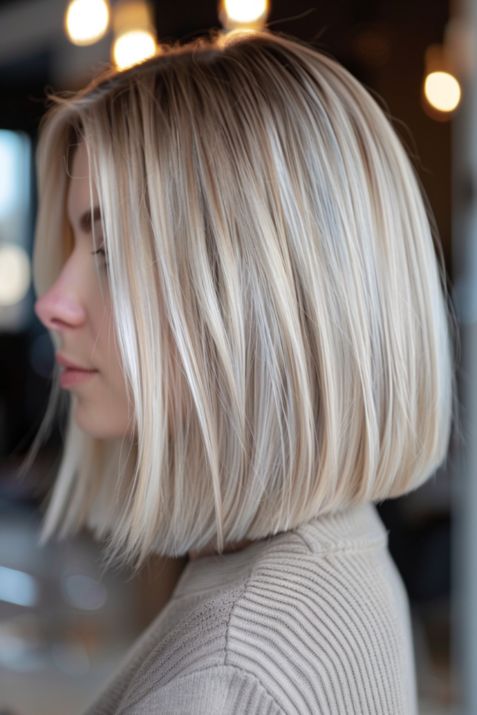 Icy Blonde Balayage Hair Ideas