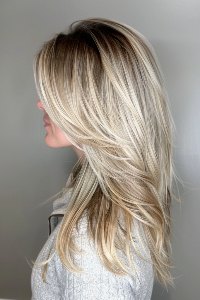 Icy Blonde Balayage Hair Ideas