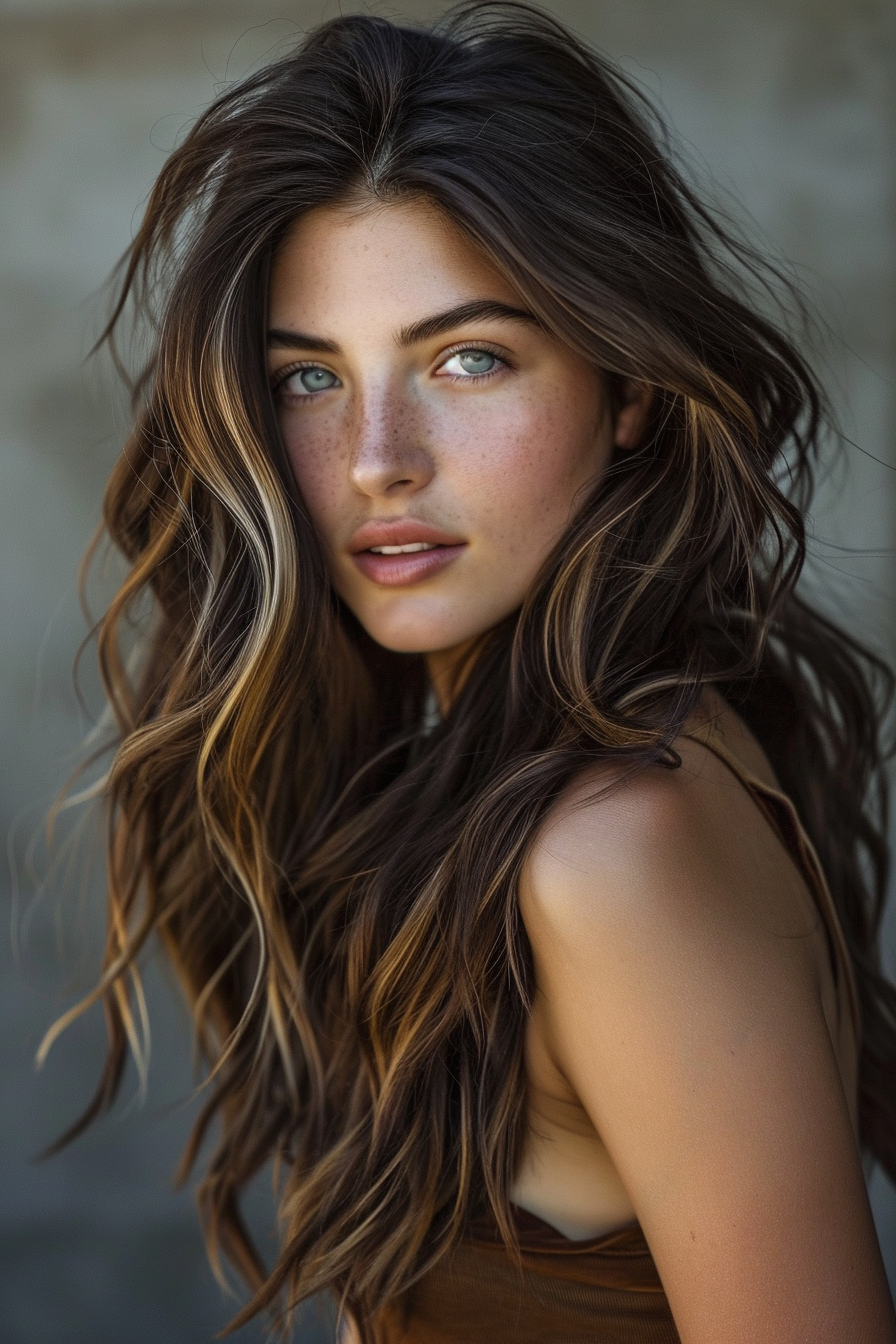 Brown Hair With Highlight Color Ideas 12