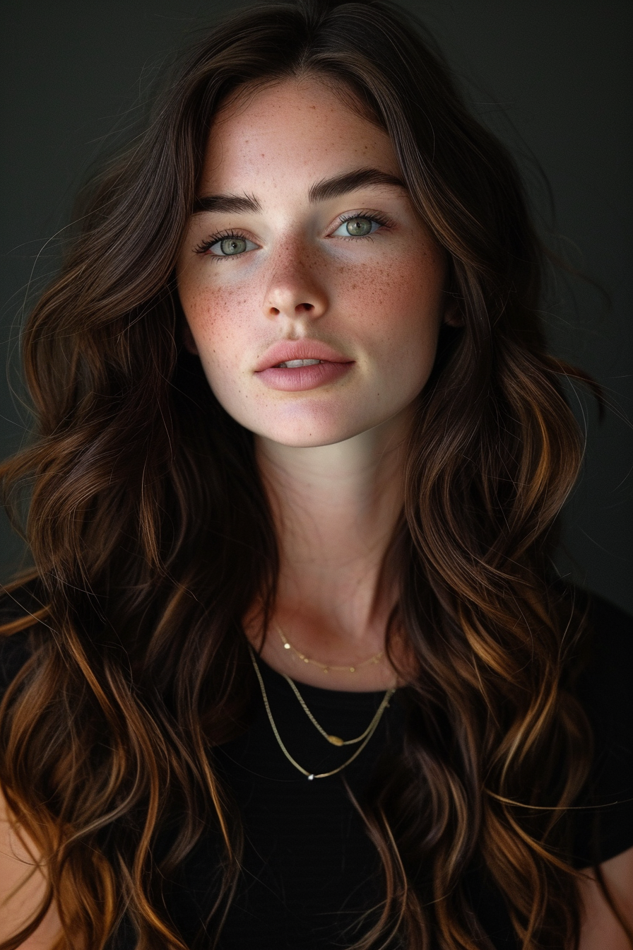 Brown Hair With Highlight Color Ideas 16