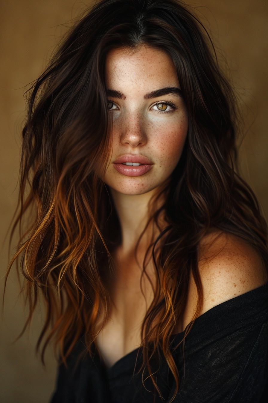 Brown Hair With Highlight Color Ideas 17