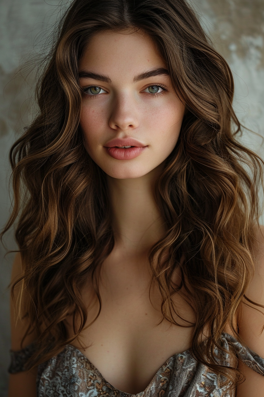 Brown Hair With Highlight Color Ideas 28