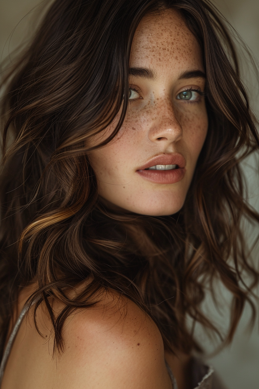Brown Hair With Highlight Color Ideas 38