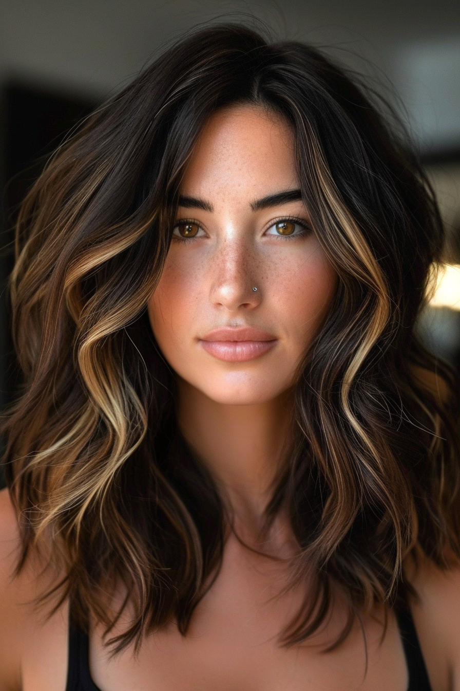 Brown Hair With Highlight Color Ideas 40