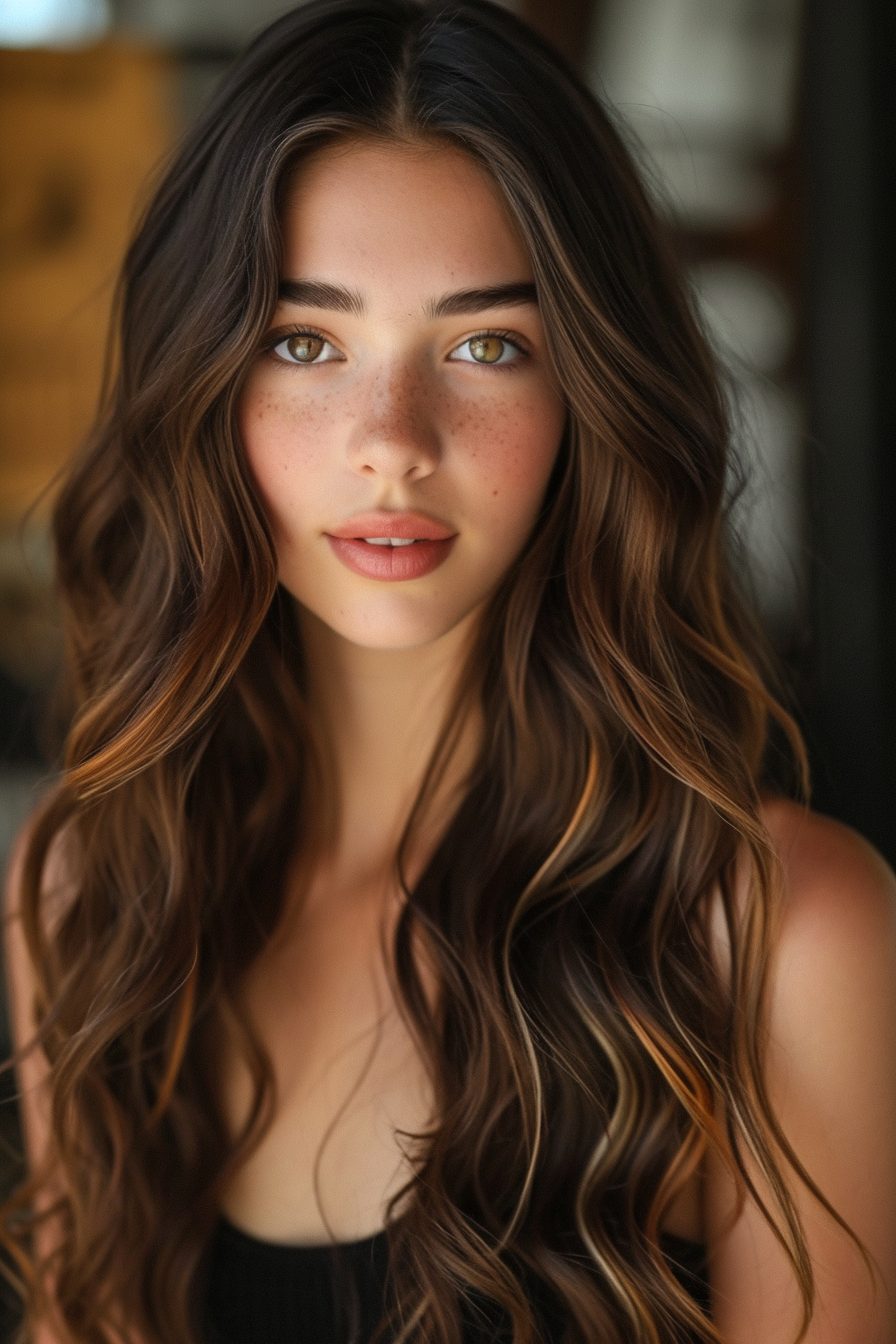 Brown Hair With Highlight Color Ideas 68