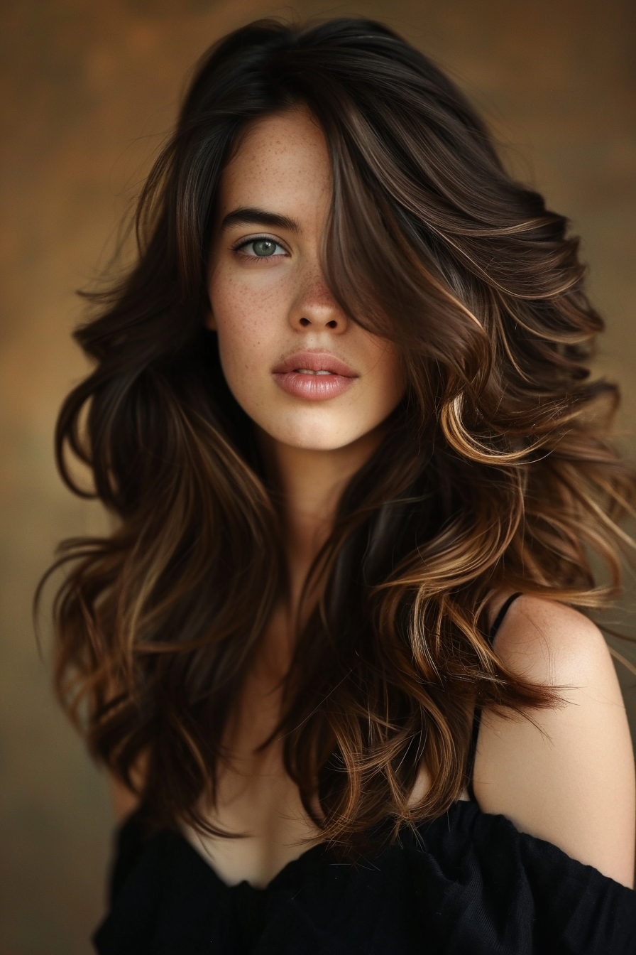 Brown Hair With Highlight Color Ideas 76