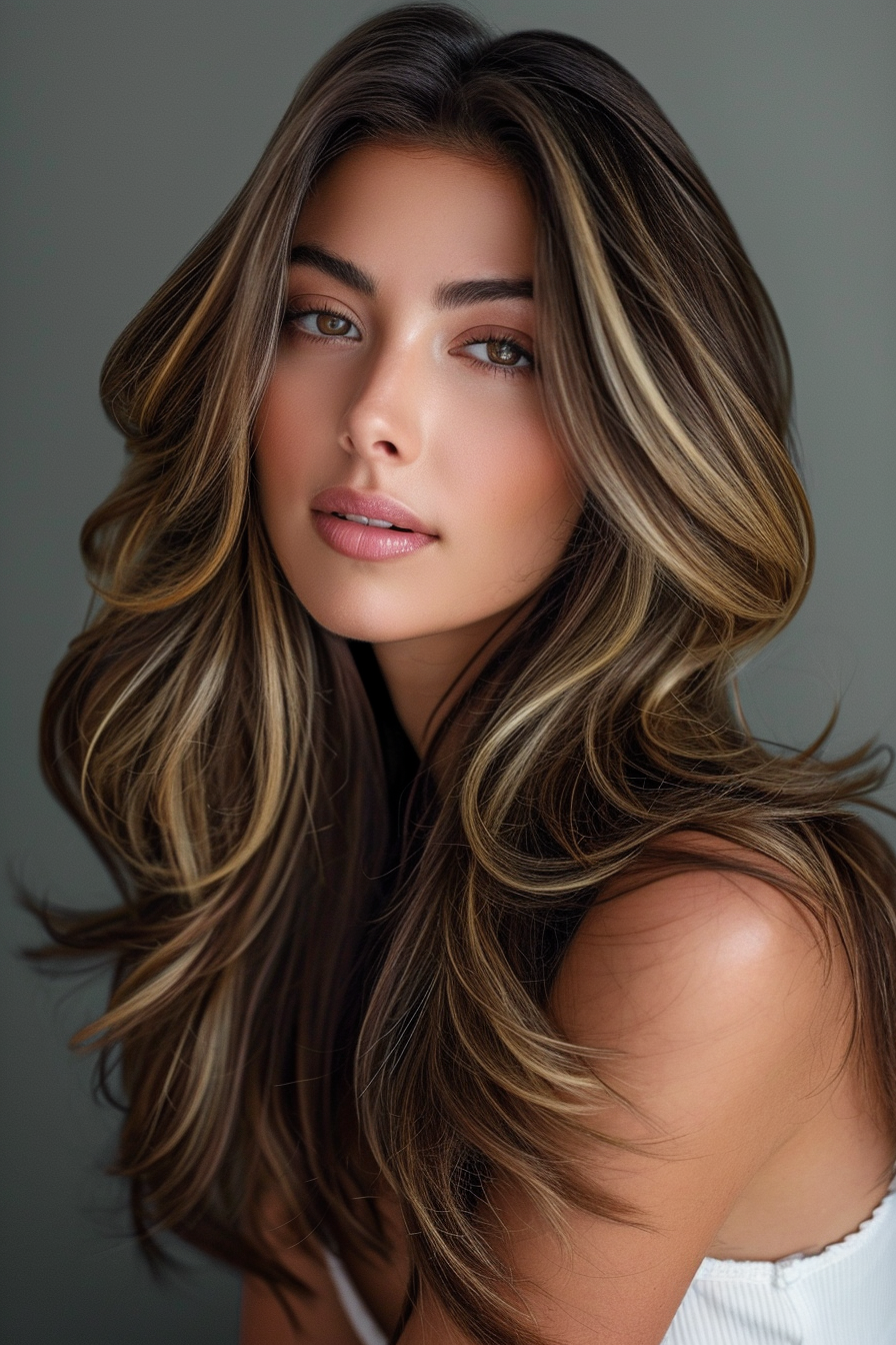 Brown Hair With Highlight Color Ideas 80
