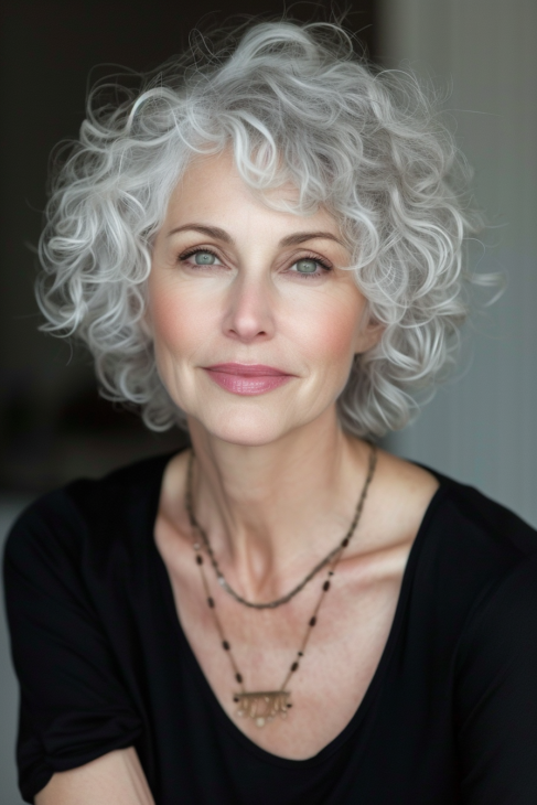 Curly Hair Ideas For Over 60s 23