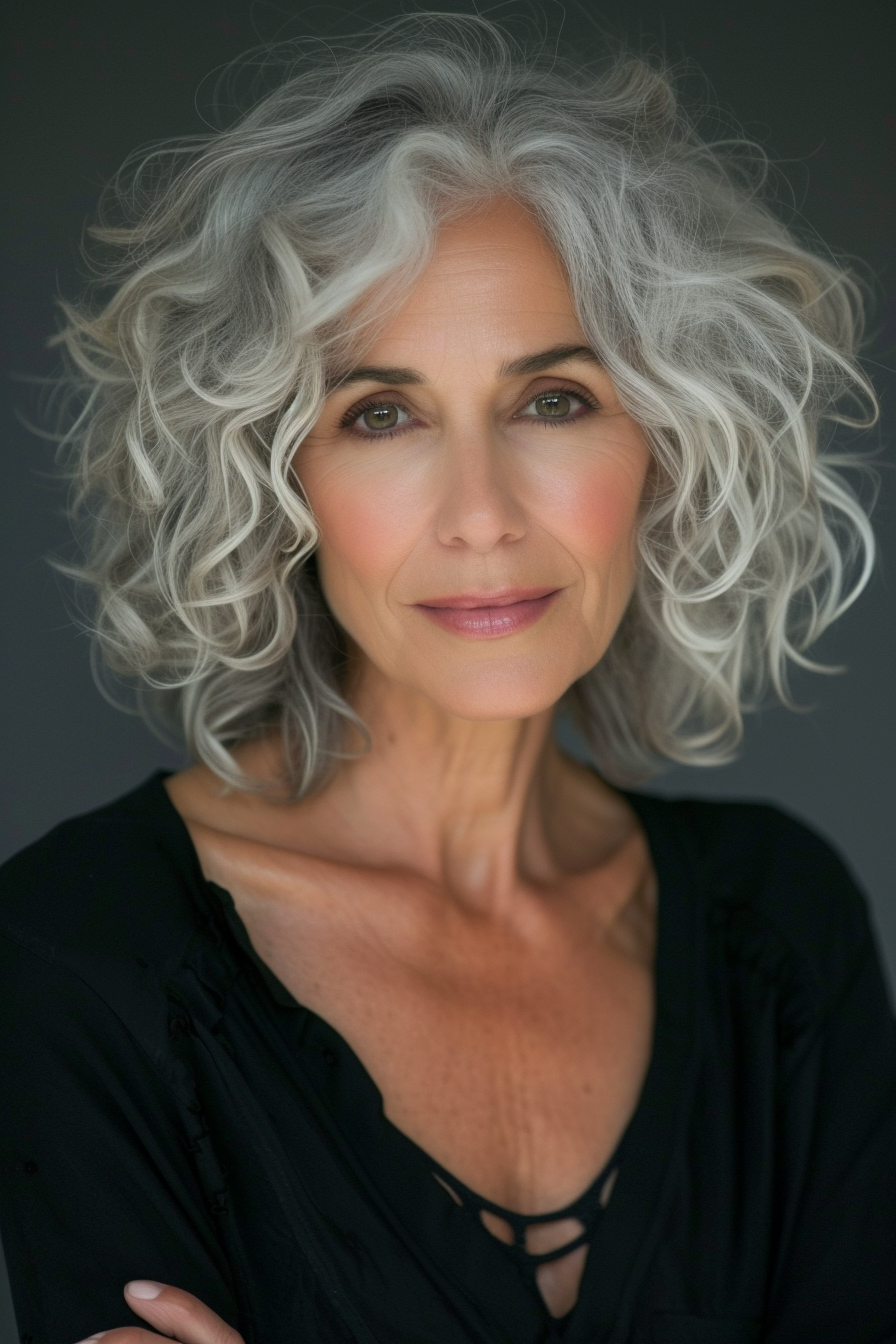 Curly Hair Ideas For Over 60s 27