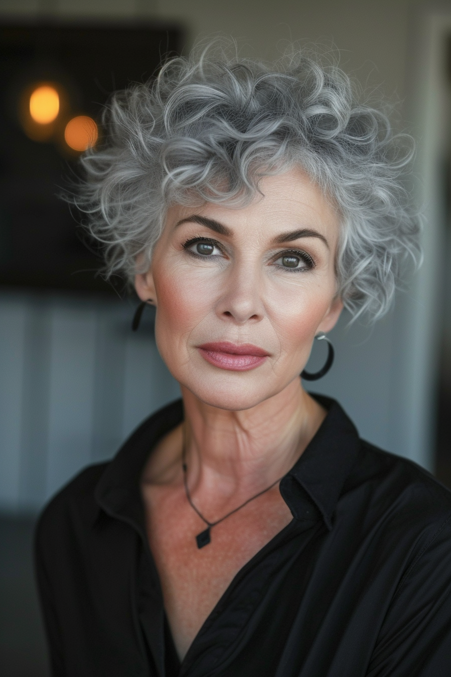 Curly Hair Ideas For Over 60s 29