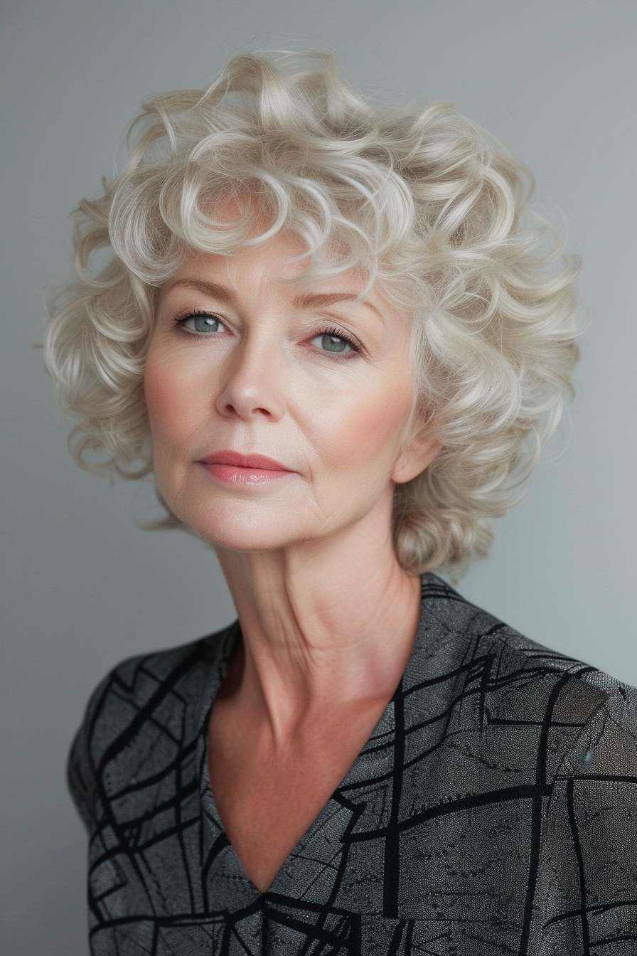 Curly Hair Ideas For Over 60s 33