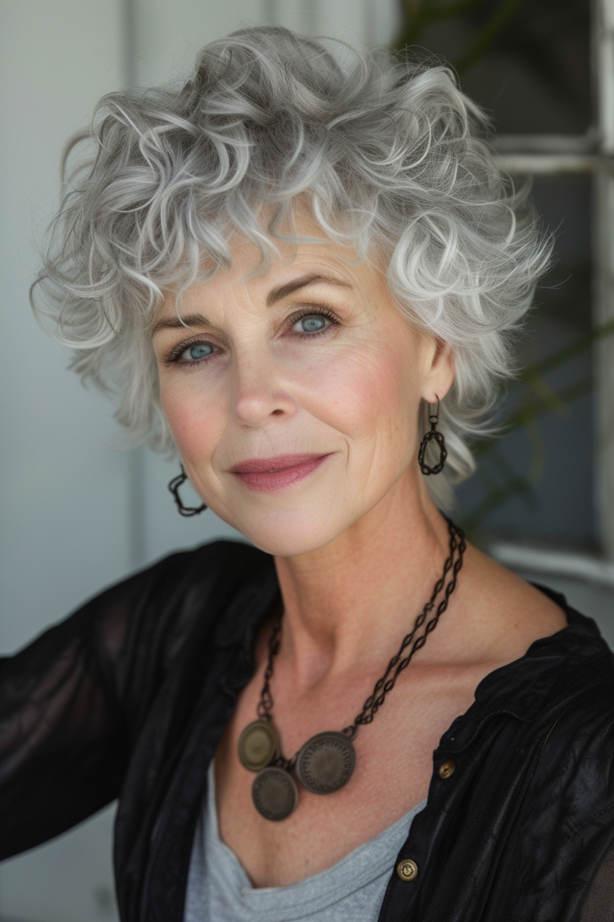 Curly Hair Ideas For Over 60s 35