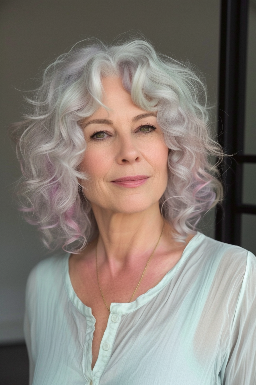 Curly Hair Ideas For Over 60s 36