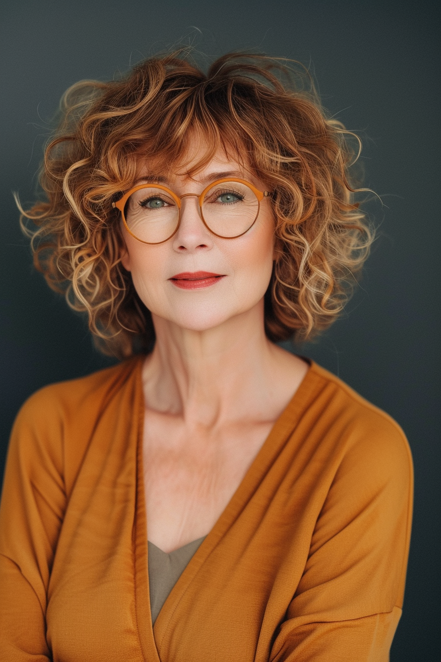 Curly Hair Ideas For Over 60s 39