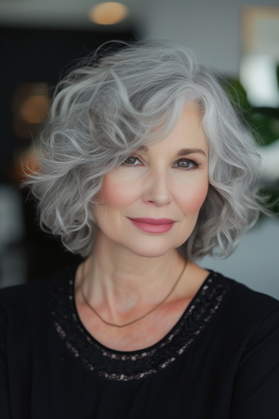 Curly Hair Ideas For Over 60s 41
