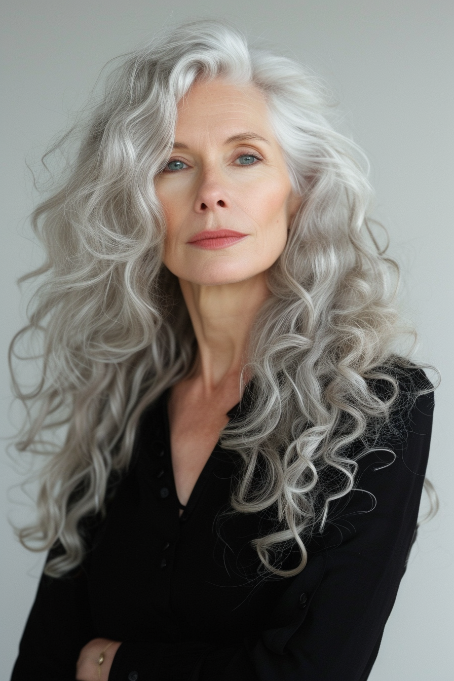 Curly Hair Ideas For Over 60s 47