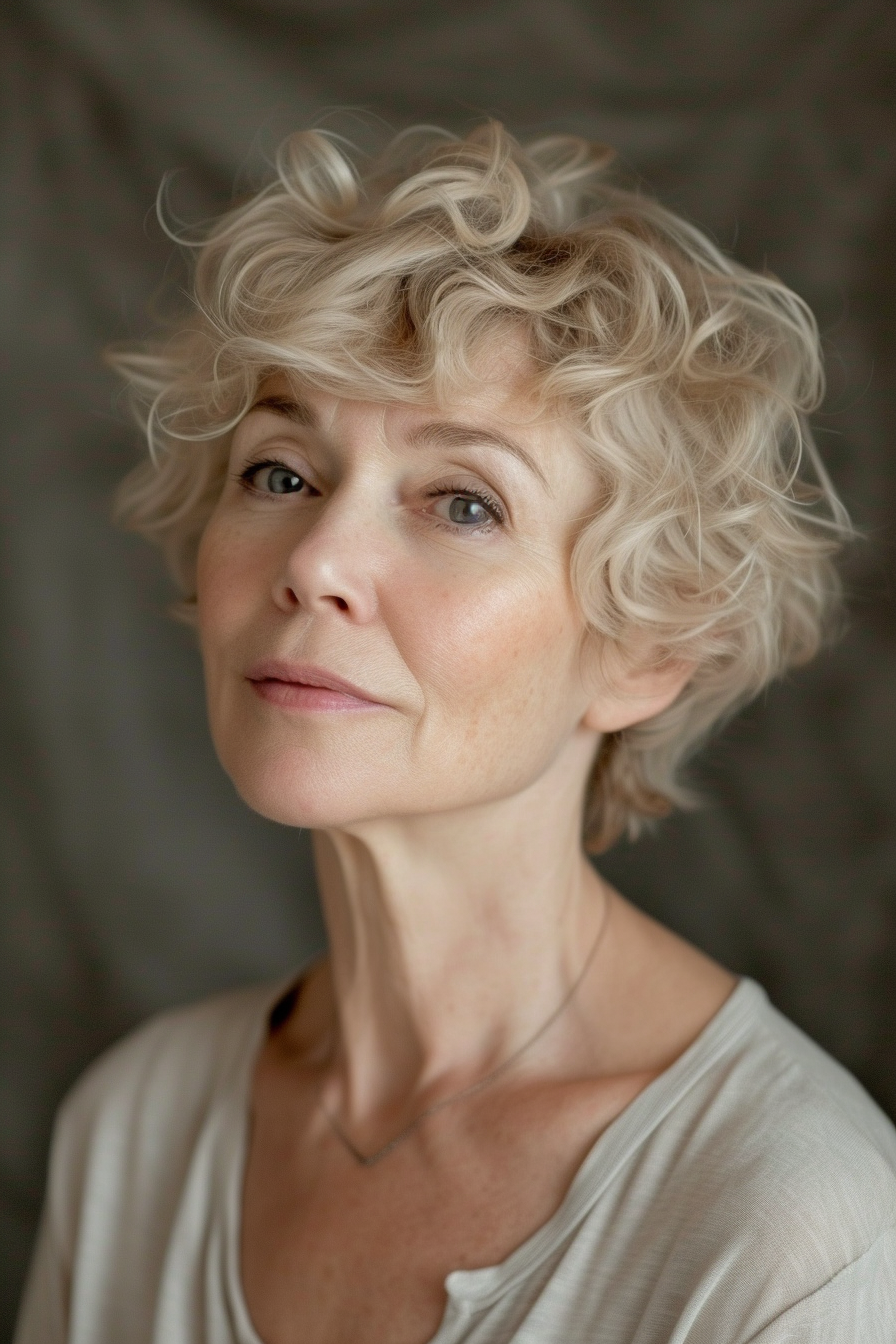 Curly Hair Ideas For Over 60s 48