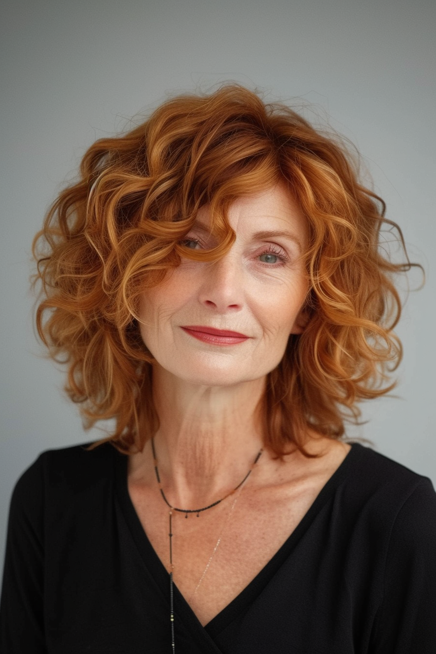 Curly Hair Ideas For Over 60s 49