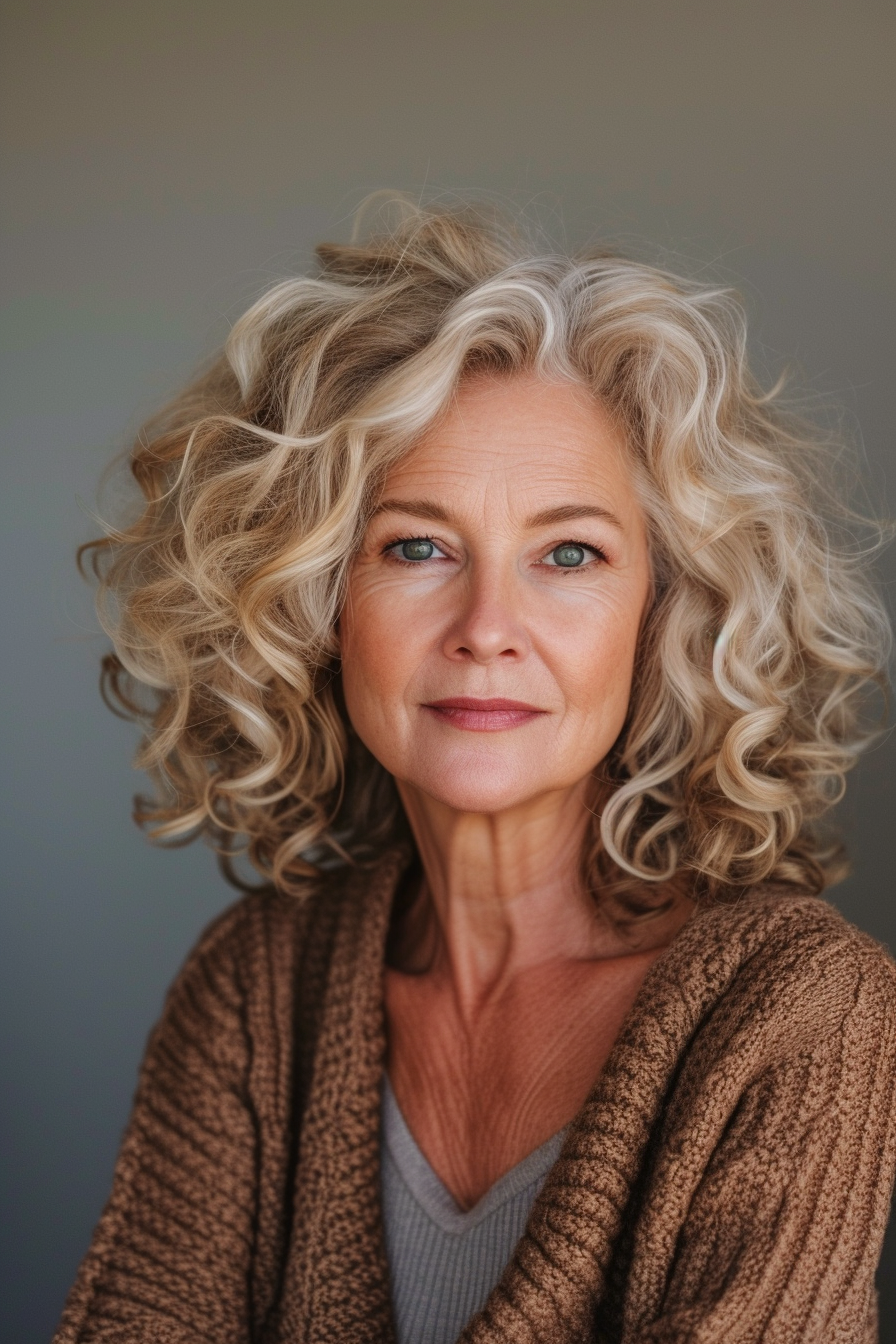 Curly Hair Ideas For Over 60s 55
