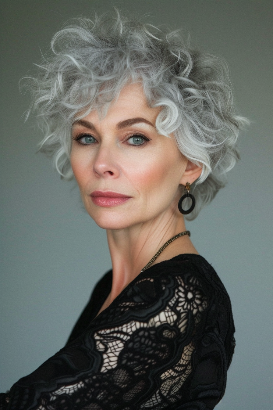 Curly Hair Ideas For Over 60s 66