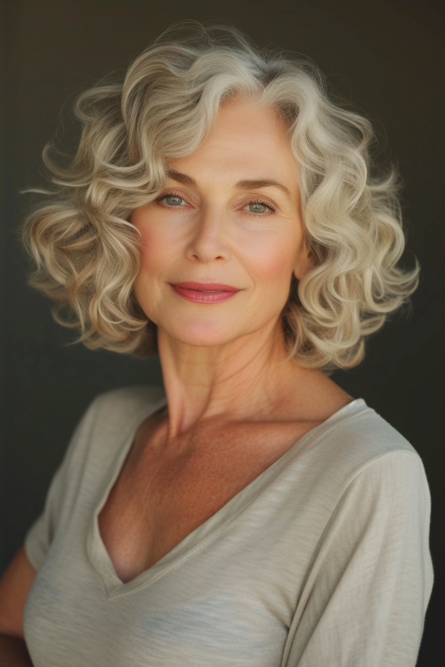 Curly Hair Ideas For Over 60s 67
