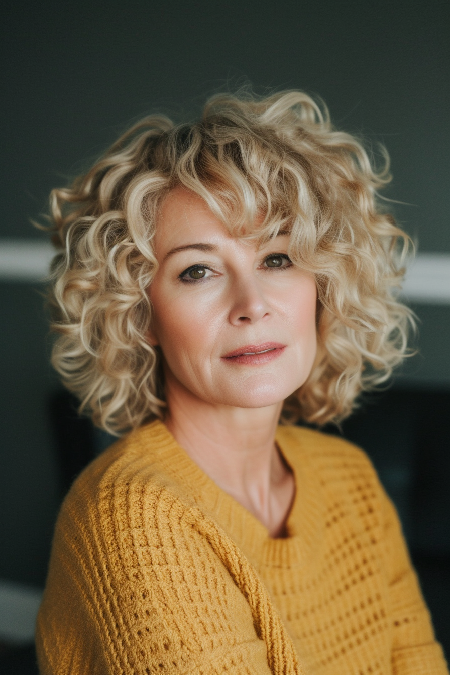 Curly Hair Ideas For Over 60s 73