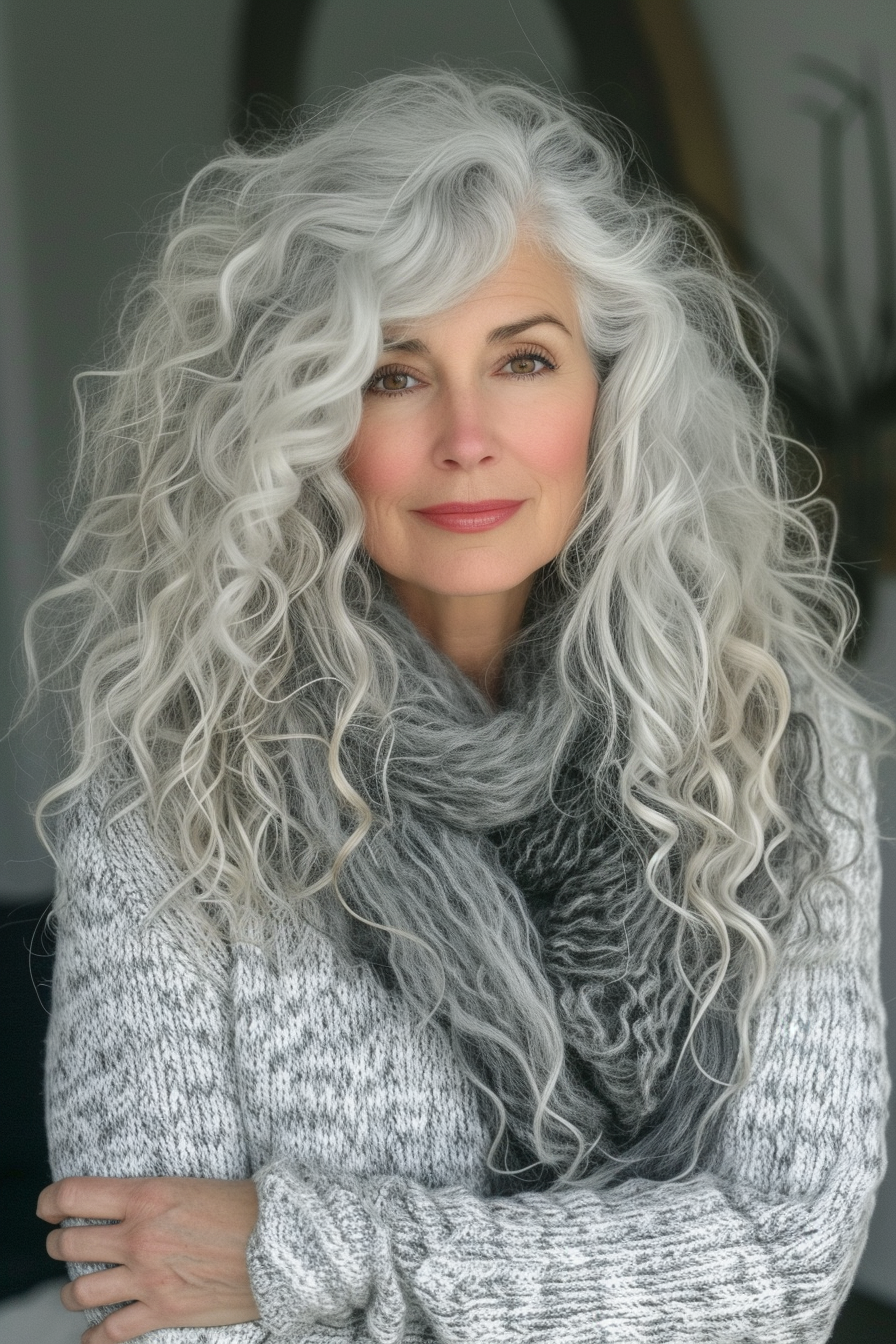 Curly Hair Ideas For Over 60s 77