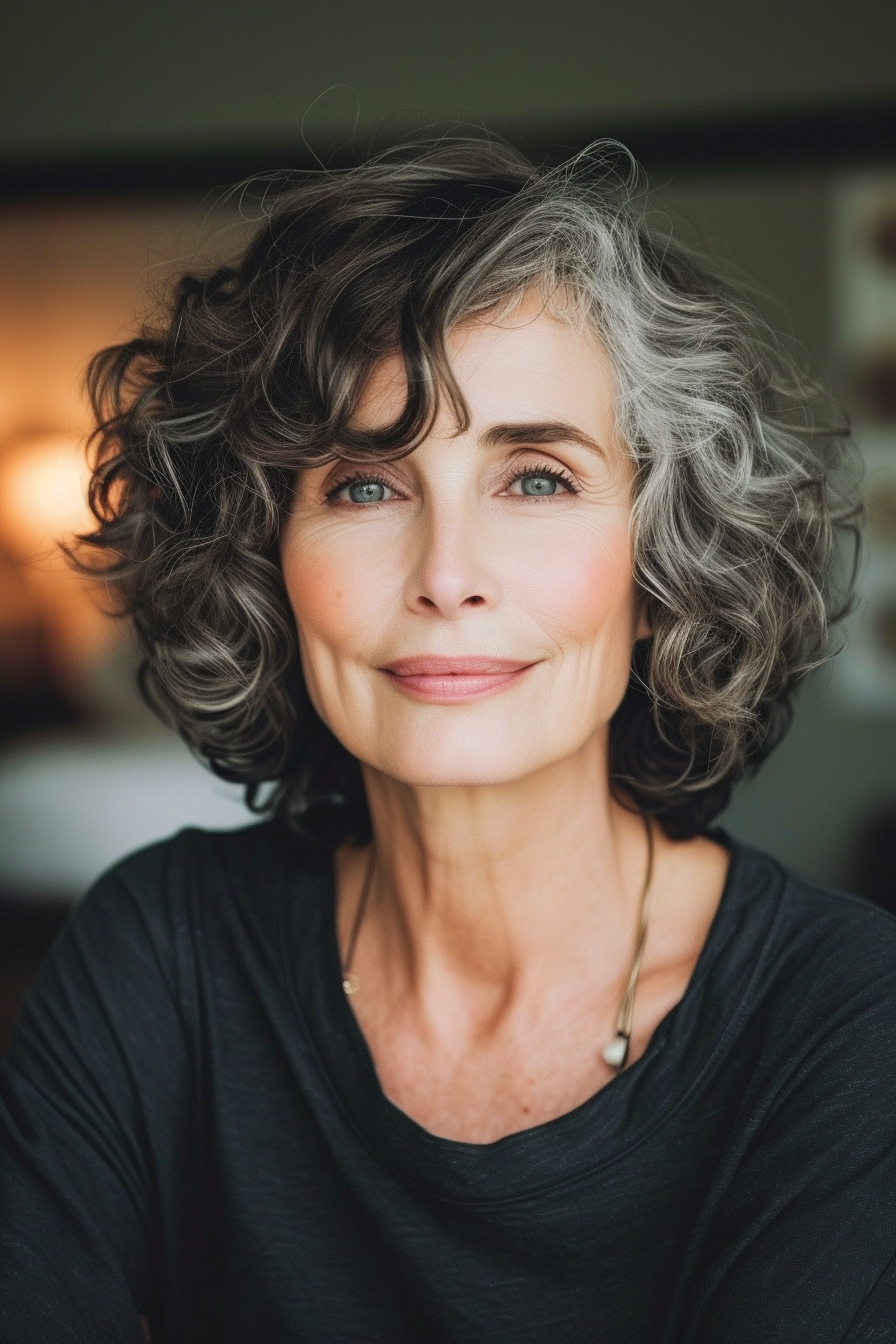 Curly Hair Ideas For Over 60s 79