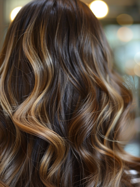 Gorgeous Dark Brown Hair with Highlights Ideas!