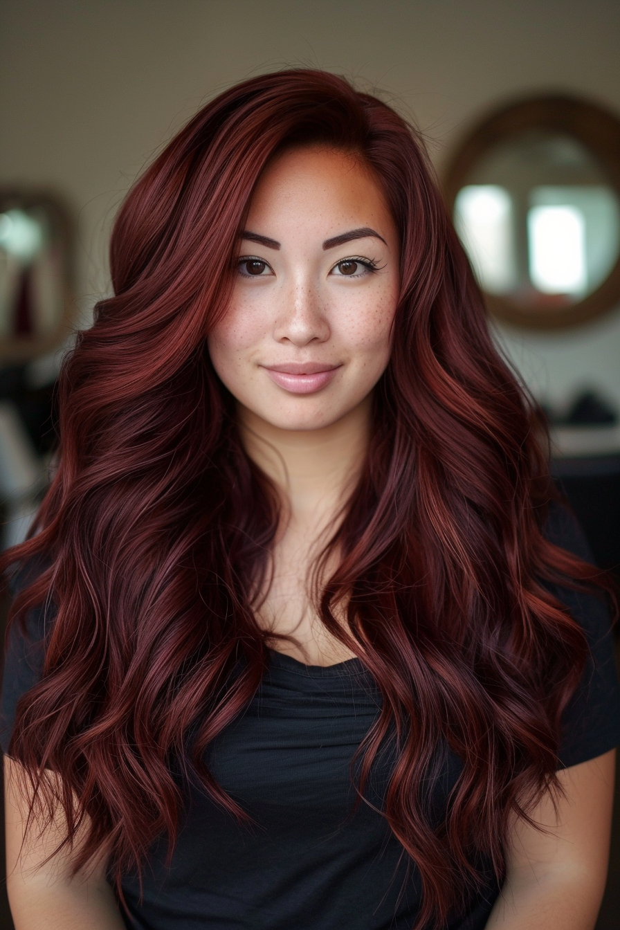 Dark Red Hair Color Ideas 1