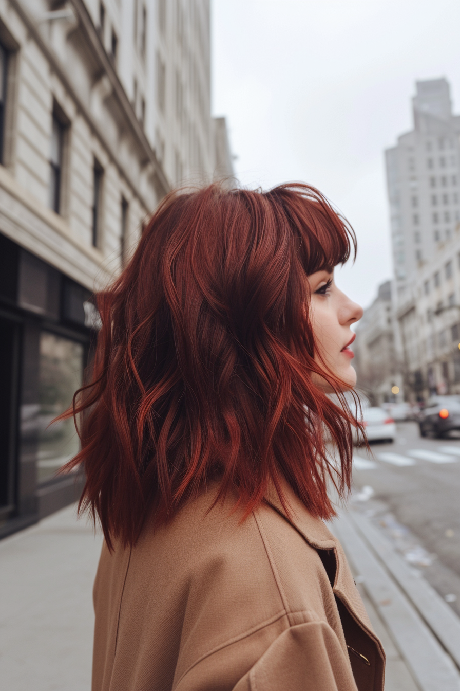 Dark Red Hair Color Ideas 25