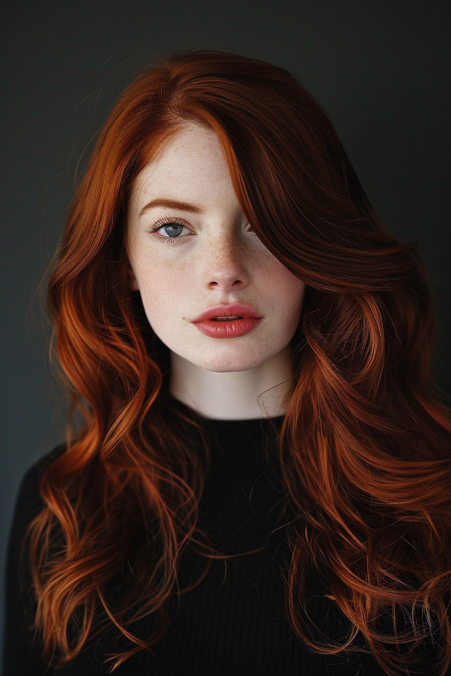 Dark Red Hair Color Ideas 46