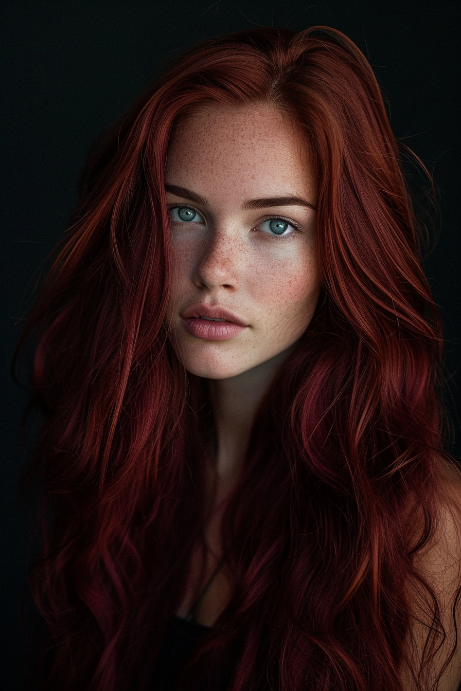 Dark Red Hair Color Ideas 5