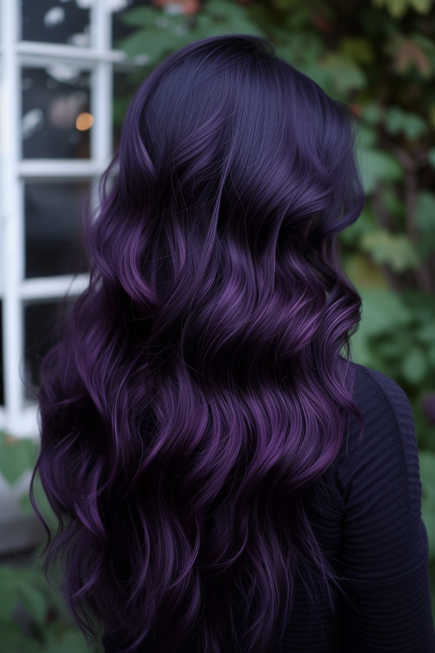 Midnight Purple Hair Ideas 1