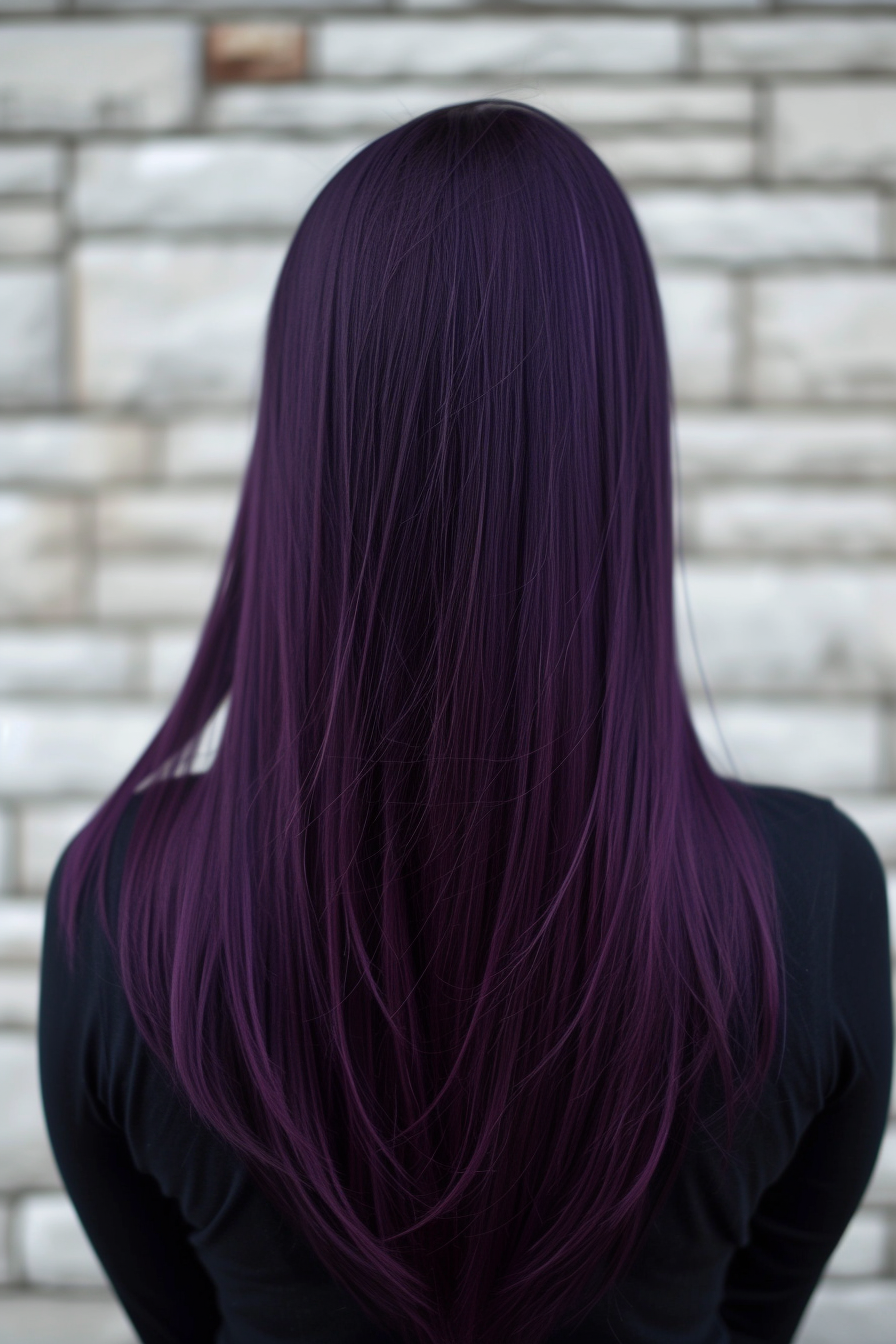 Midnight Purple Hair Ideas 10