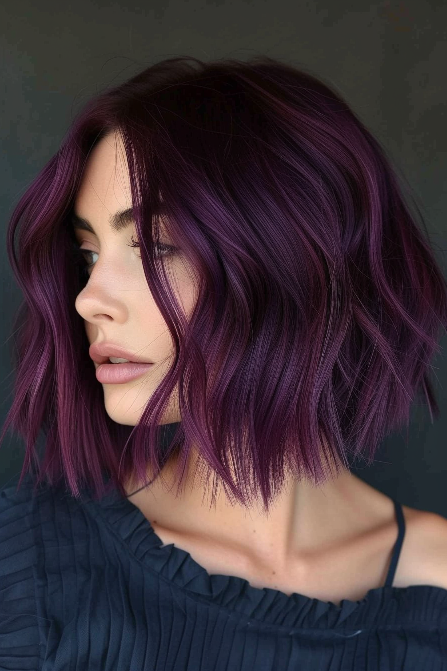 Midnight Purple Hair Ideas 11