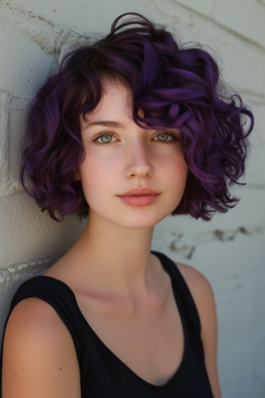Midnight Purple Hair Ideas 19