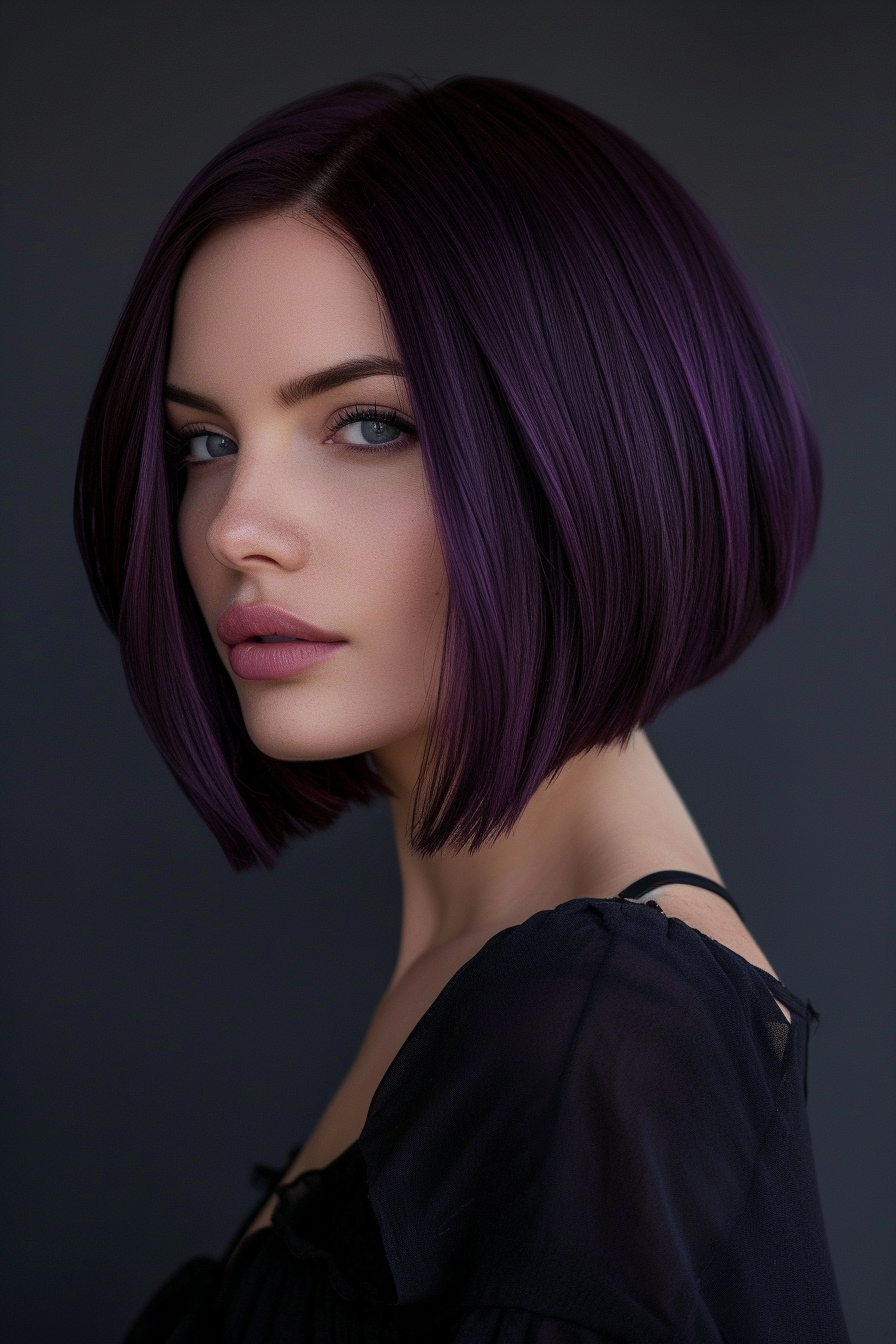 Midnight Purple Hair Ideas 2