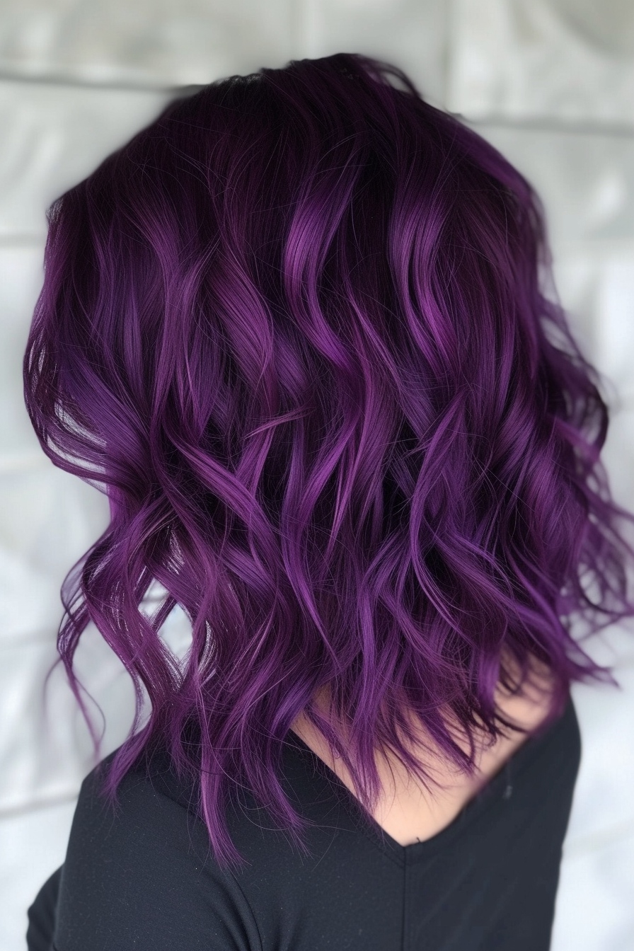 Midnight Purple Hair Ideas 3