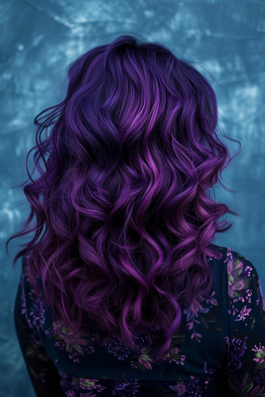 Midnight Purple Hair Ideas 31