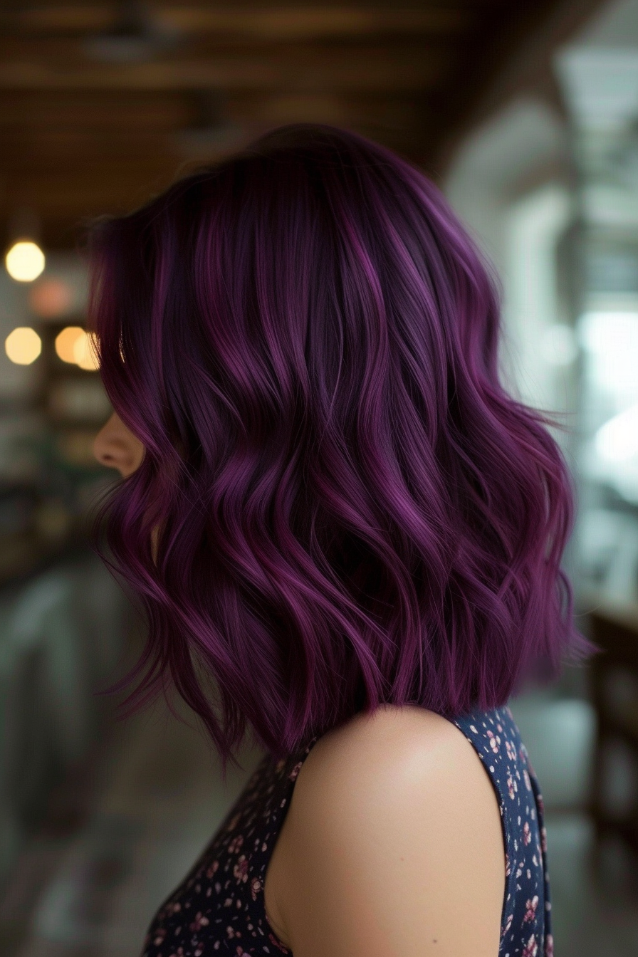 Midnight Purple Hair Ideas 5