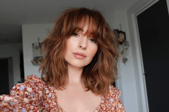 Shaggy Lob With Bangs Hairstyle Ideas