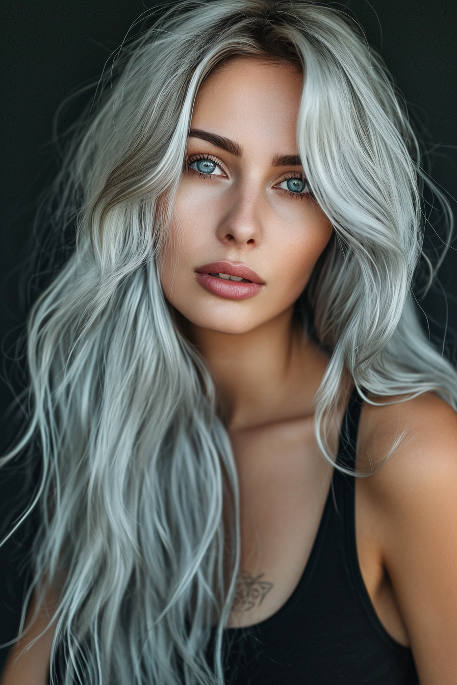 Silver Hair Color Ideas 10