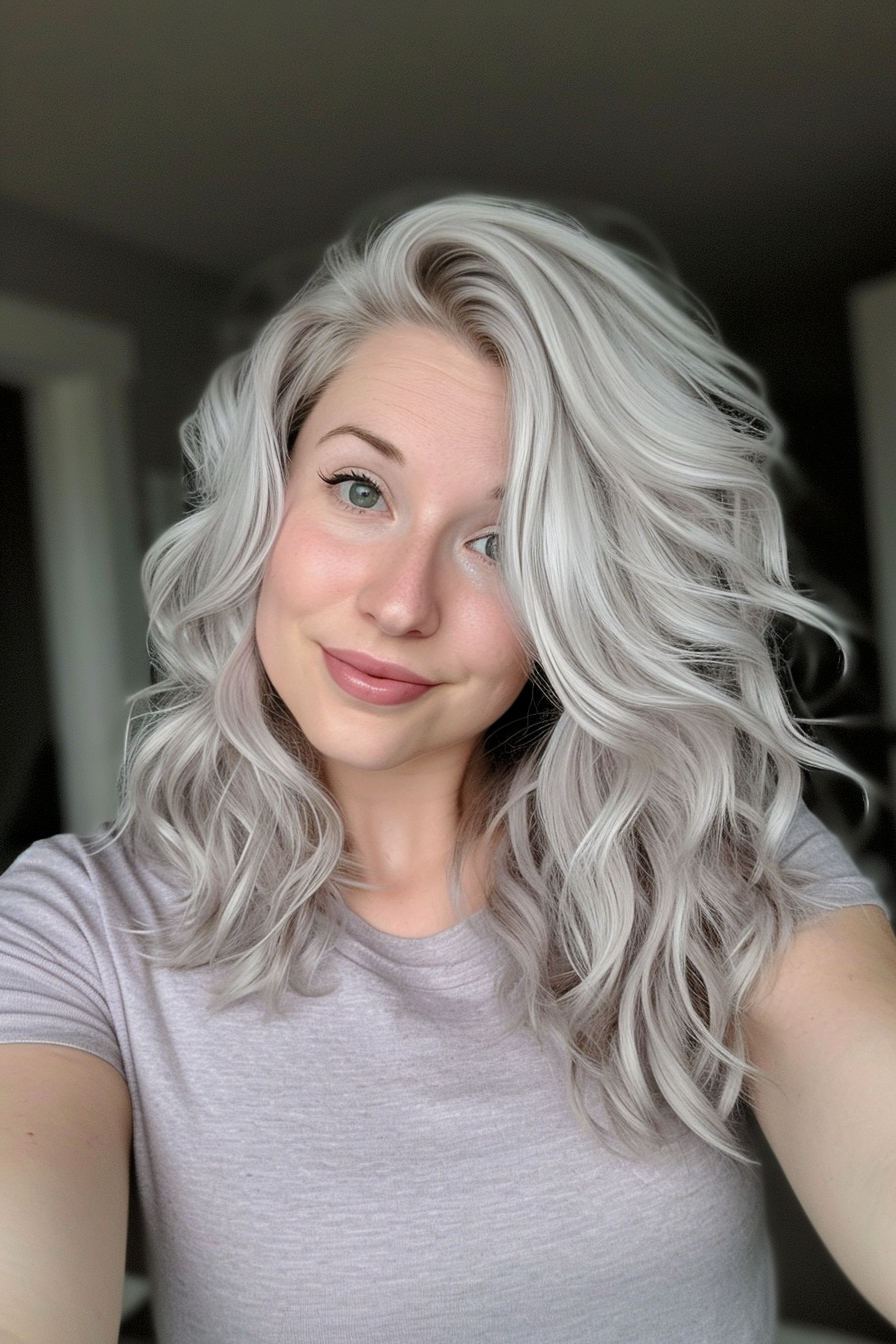 Silver Hair Color Ideas 19