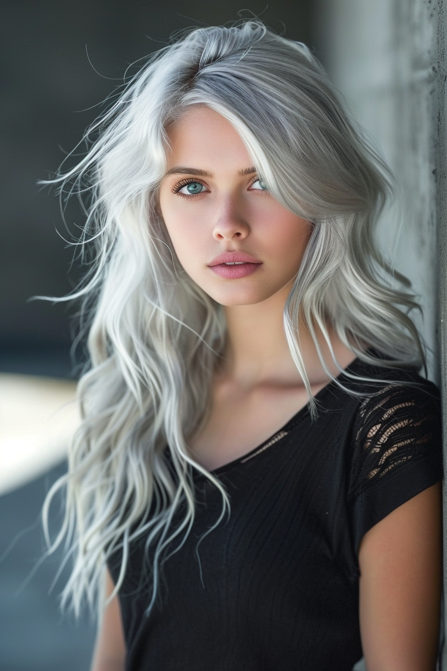 Silver Hair Color Ideas 20