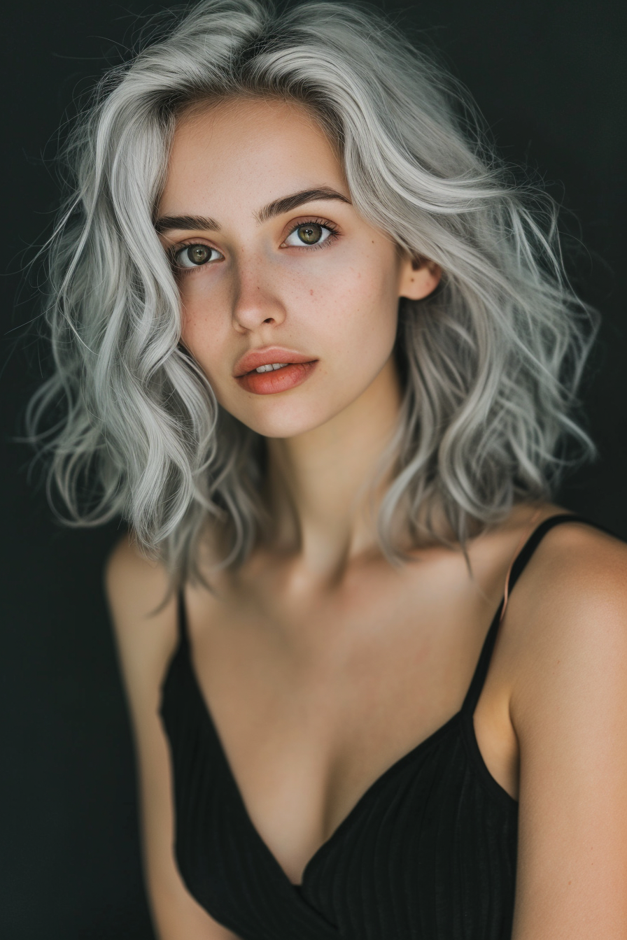 Silver Hair Color Ideas 31
