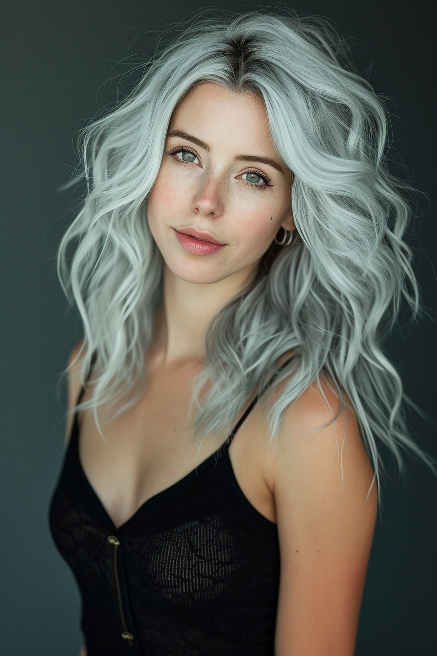 Silver Hair Color Ideas 39