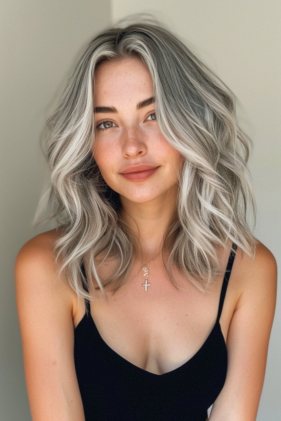 Silver Hair Color Ideas 44