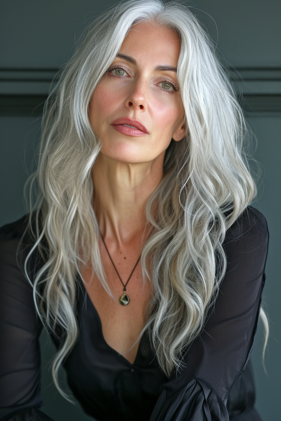 Silver Hair Color Ideas 47