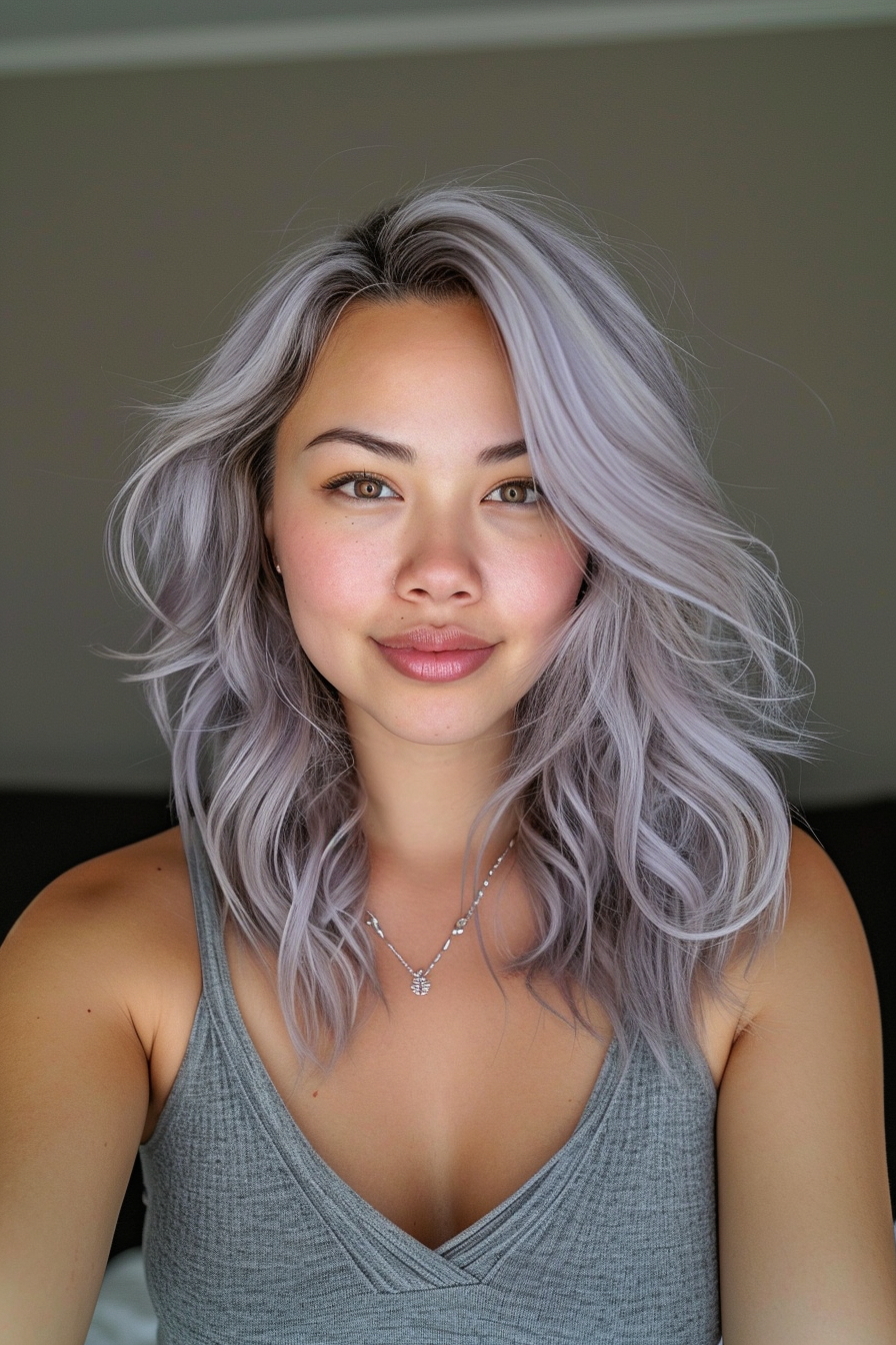 Silver Hair Color Ideas 52